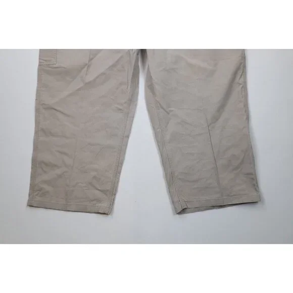 Vintage Y2K Carhartt Mens 48x26 Distressed Original Fit Wide Leg Pants Beige Tan